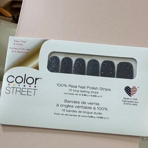 Color Street Glittery Blue Press-On Nails - Moon River